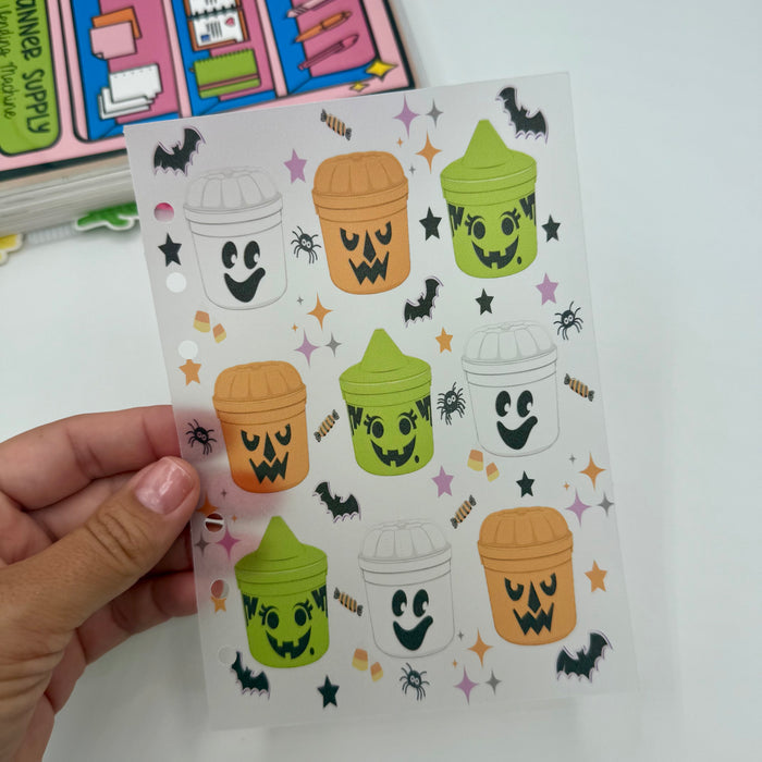 Halloween Bucket Vellum Dashboard