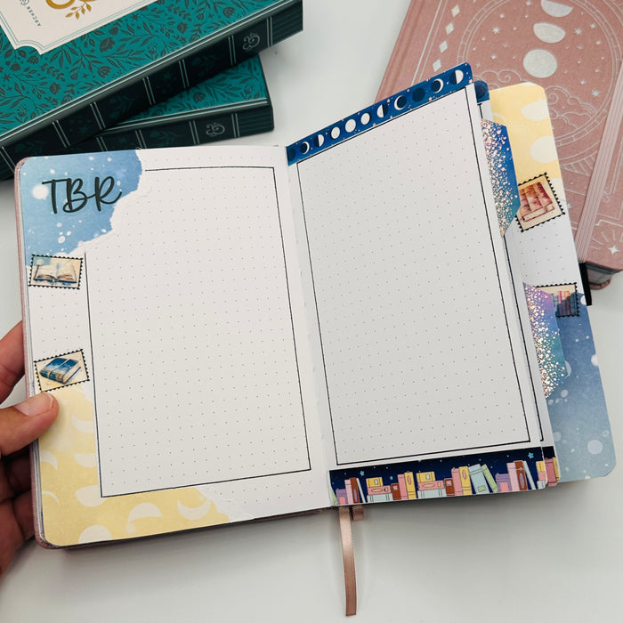 B6 Pre-Setup Reading Journal - Celestial Theme