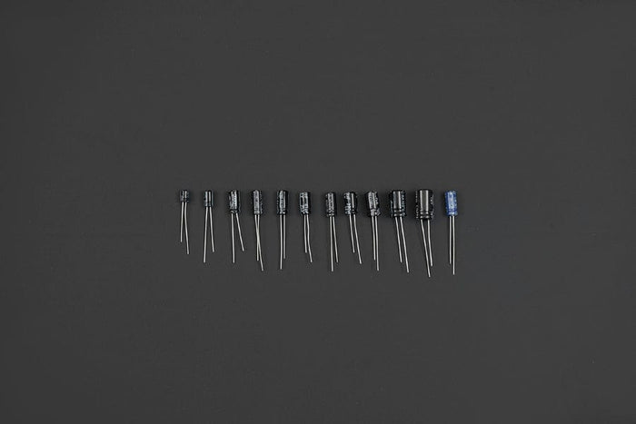 Aluminium Electrolytic Capacitor Pack - 120 Pieces by DFRobot - The Pi Hut