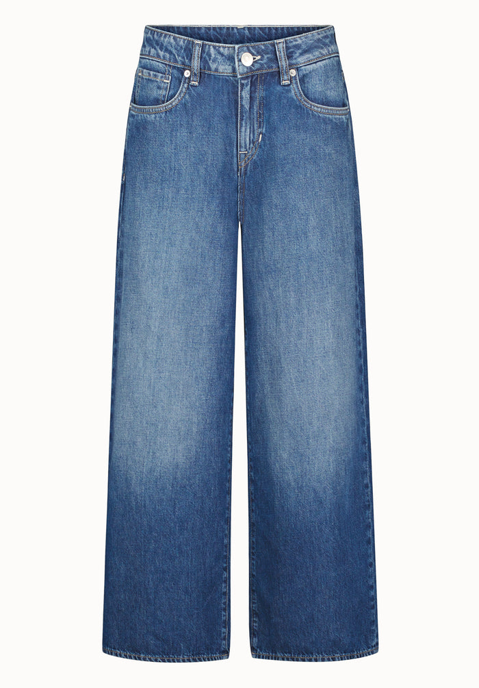 Buffalo Women Jeans Navy Denim Denim Pants Rigid