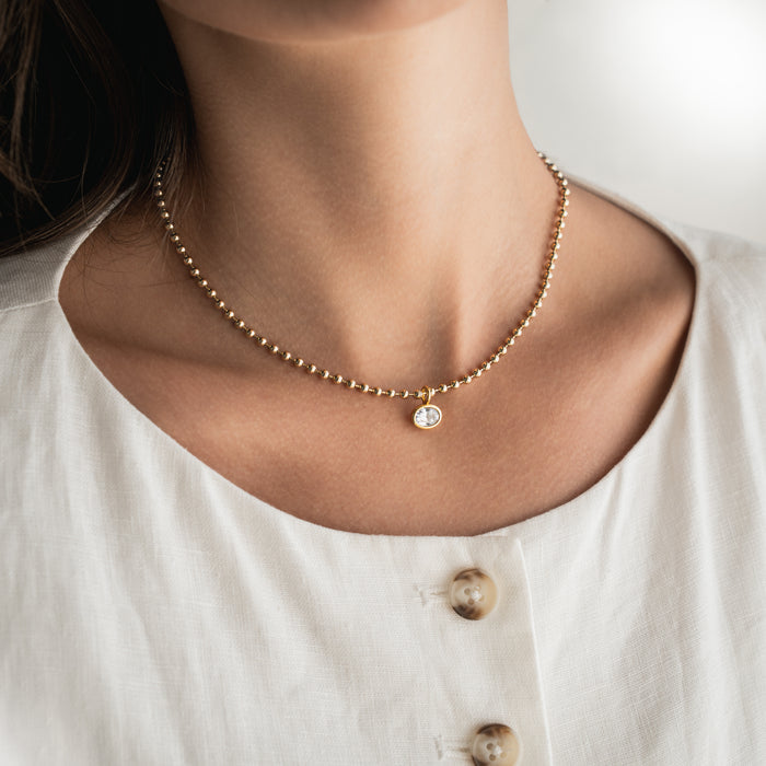 Bezel Oval Pendant