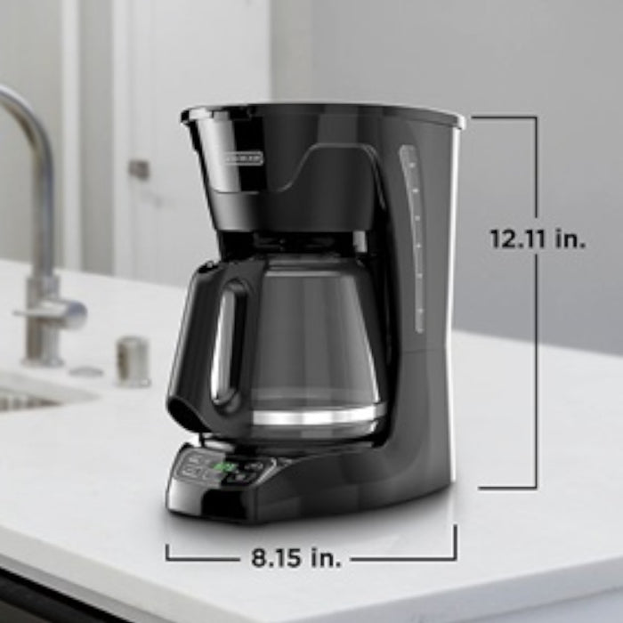 BLACK+DECKER Programmable Digital Coffeemaker - Factory Certified with Full Warranty - CM1110BC