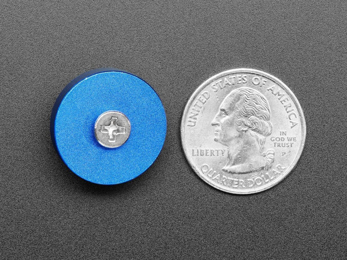 Blue Anodized Aluminum Bumper Feet - Pack of 2 by The Pi Hut - The Pi Hut