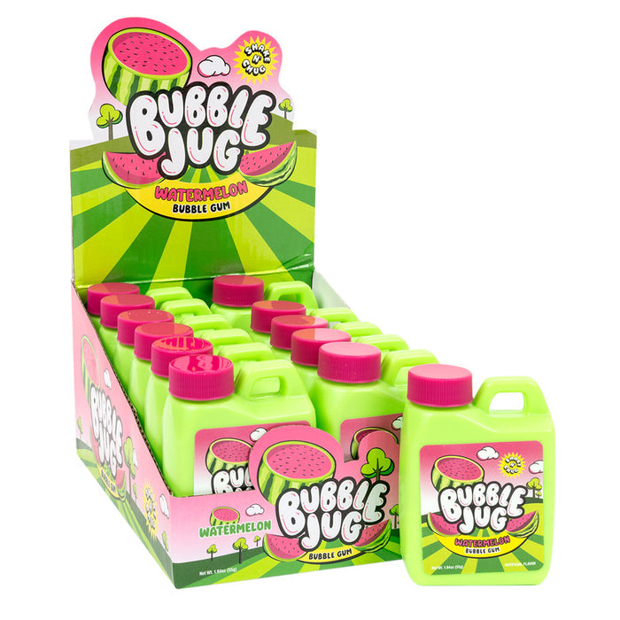 Bubble Jug Watermelon Bubble Gum - 12 Count