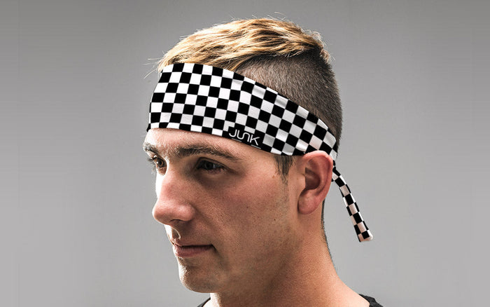 Checkered Flex Tie Headband - View 4
