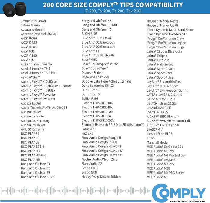 COMPLY 1383 T200 Earphone Tips 3 Pairs
