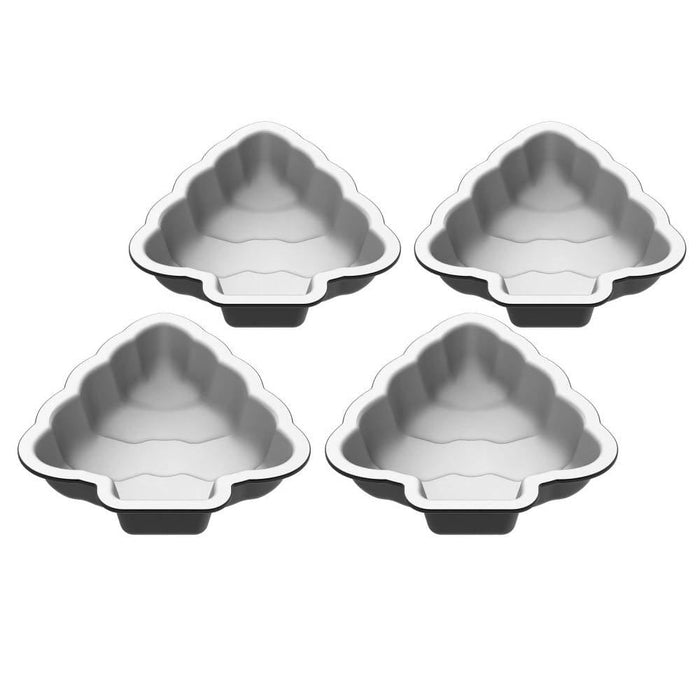 Cuisinart 4 piece Mini Christmas Tree Set makes it easy to bake and decorate a shaped cake or cookie that you can serve at your Christmas party - CU-CMBM-4XMT Elegant AccScents
