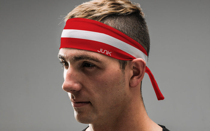 Denmark Flag Flex Tie Headband - View 4