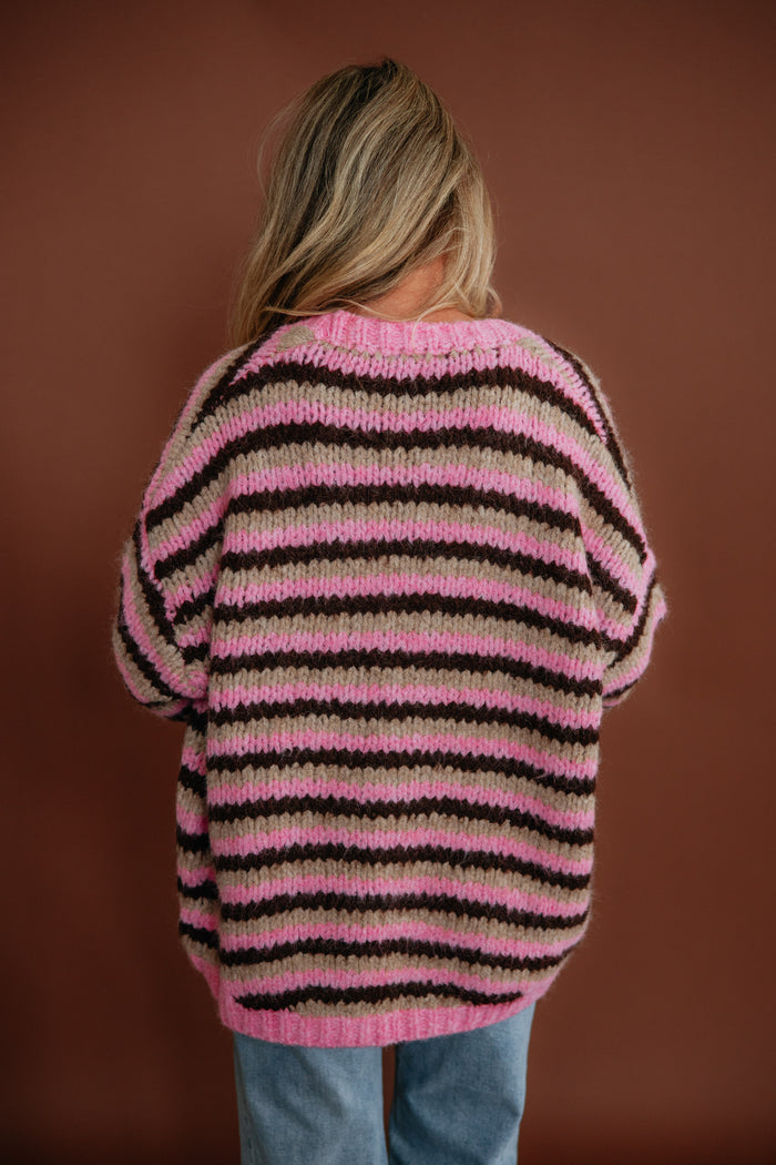 Dyana Striped Cardigan