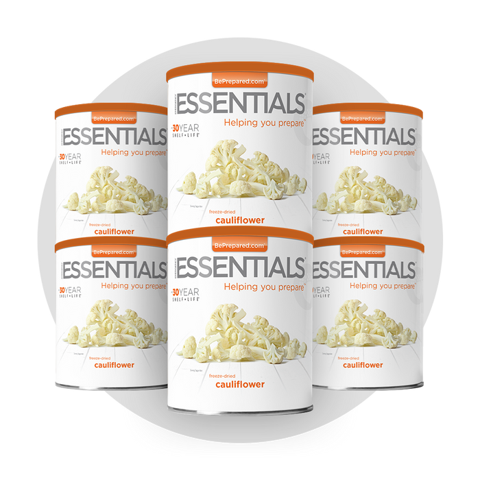 6 Pack of Freeze-Dried Cauliflower