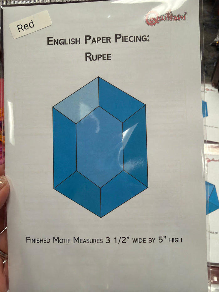 English Paper Piecing: Rupee kit