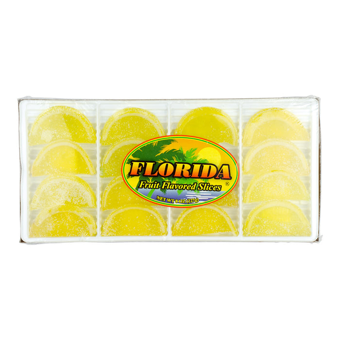 Florida Lemon Fruit Slice Gummy Candy - 12 Count