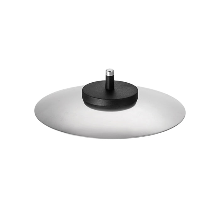 Der Unold Fondue-Topf-Deckel für RACLETTE 48726 ist ein Topfdeckel aus Metall mit einem zentralen schwarzen Griff auf weißem Hintergrund.