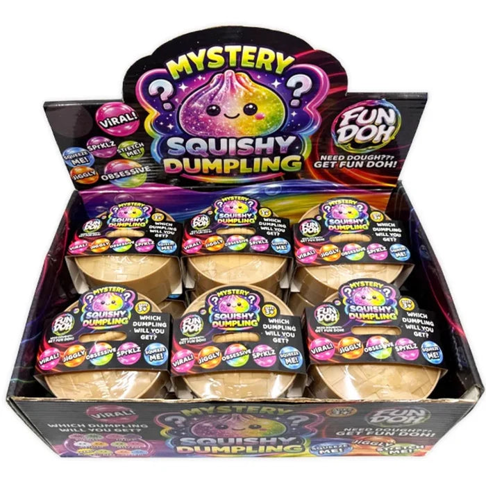 Fun Doh 4 Inch Mystery Squishy Dumpling - Sensory Fidget Toy