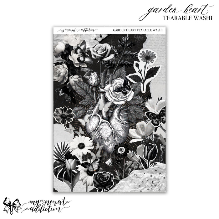 Garden Heart Tearable Washi