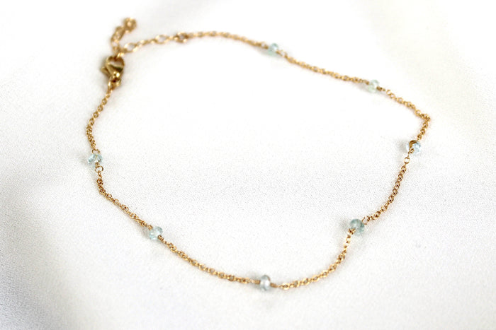 Gemstone anklet