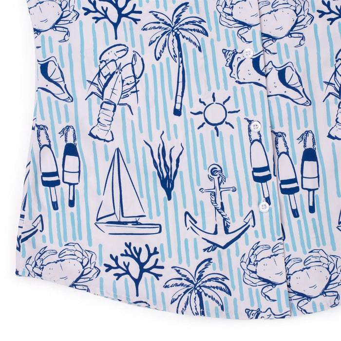 RSVLTS RSVLTS Women's Short Sleeve Shirt Harbor Life – Women's KUNUFLEX Short Sleeve Shirt Harbor Life – Women's KUNUFLEX Short Sleeve Shirt