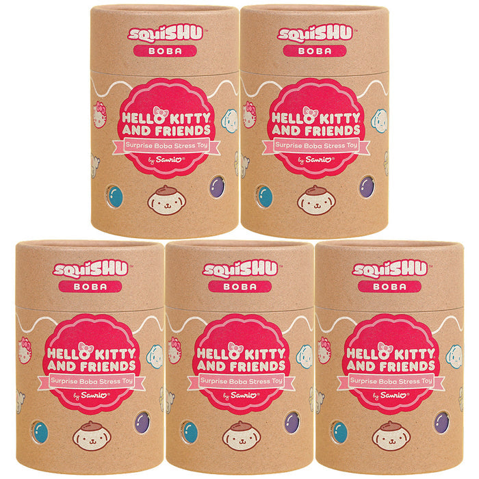 Hello Kitty and Friends Boba Tea Capsule SquiSHU (Series 1) Toys&Games Hamee.com - Hamee US 5 pc. (One of Each Style)