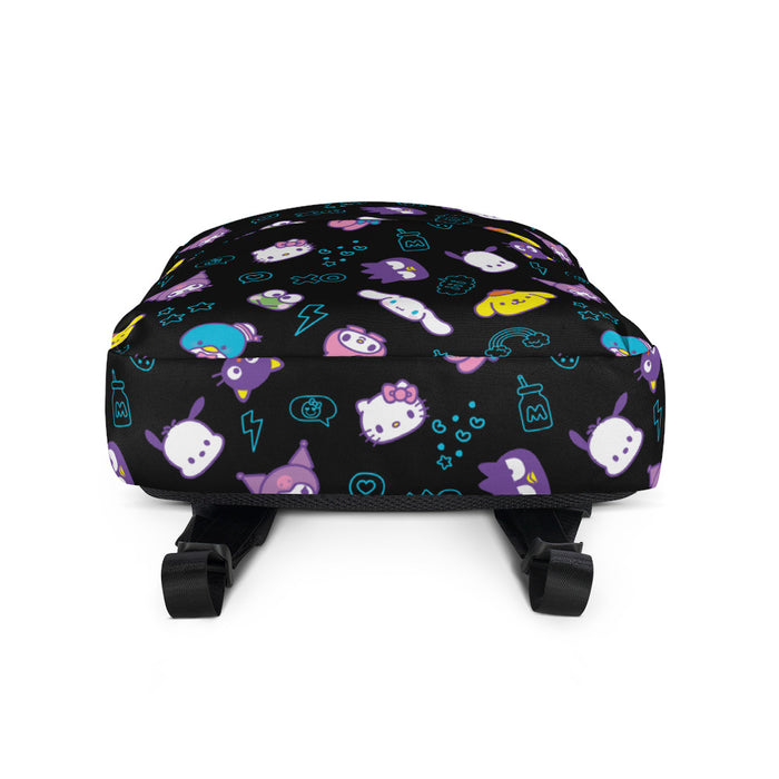 Hello Kitty and Friends Electric Doodle All-over Print Backpack Backpacks Printful