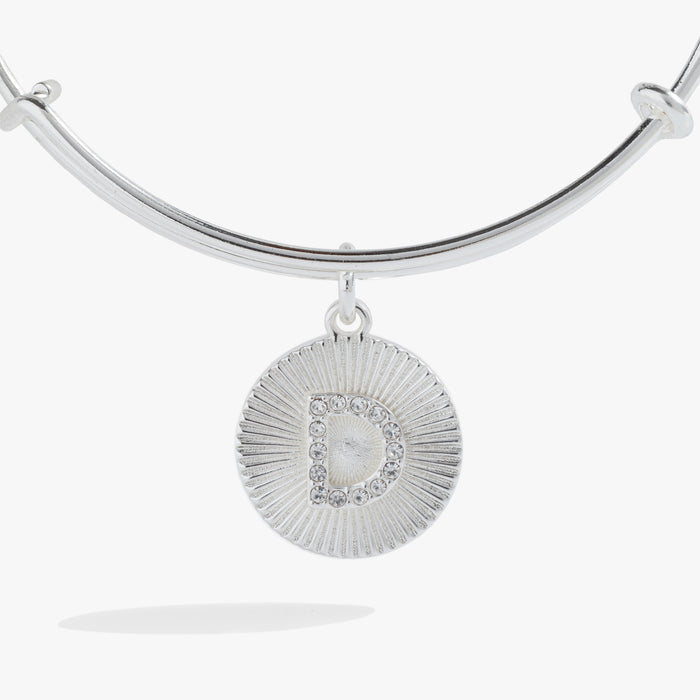 Initial D Pave Starburst Texture Bangle