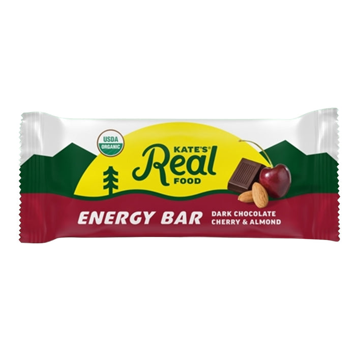 Kate's Real Food Cherry Almond Dark Chocolate Bar - 12 Count