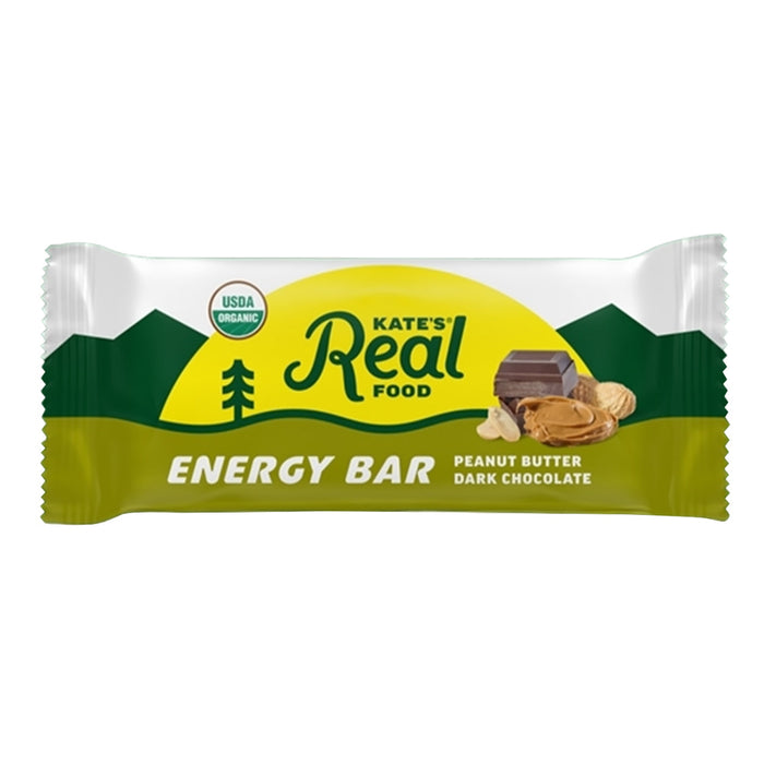 Kate's Real Food Dark Chocolate Peanut Butter Energy Bar - 12 Count