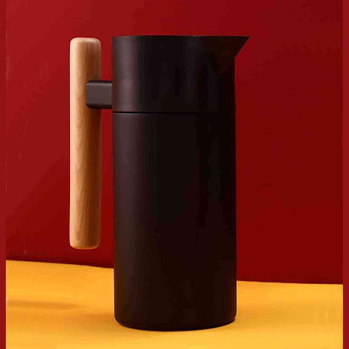 Kitchen Life 1Lt Vacuum Jug Flask - Black