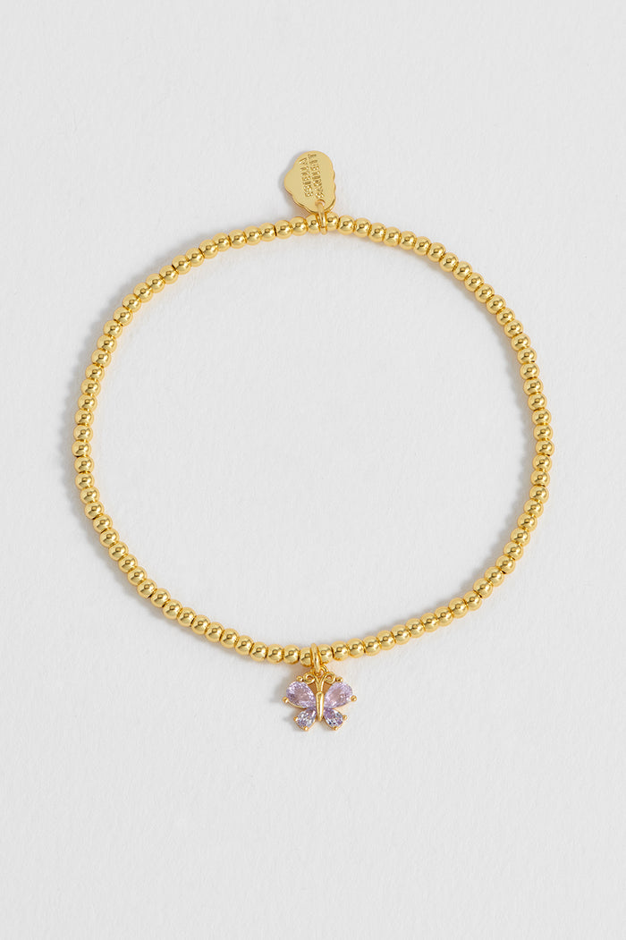 Lilac CZ Butterfly Sienna Bracelet