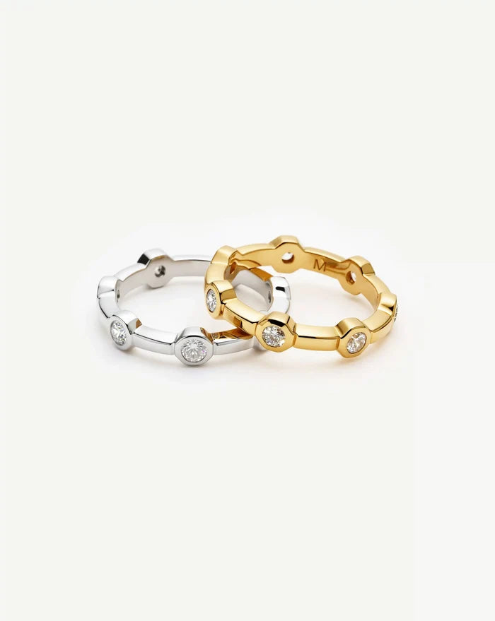Lucy Williams Stackable Tennis Ring | 18k Gold Plated Rings Missoma