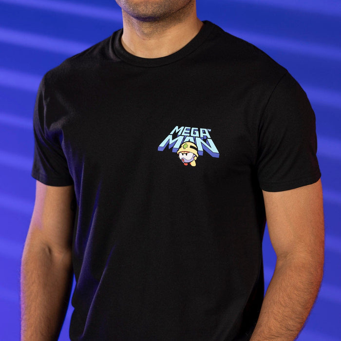 RSVLTS Mega Man Crewneck T-shirt Mega Man "Test of Metall" – Crewneck Tee Mega Man "Test of Metall" – Crewneck Tee