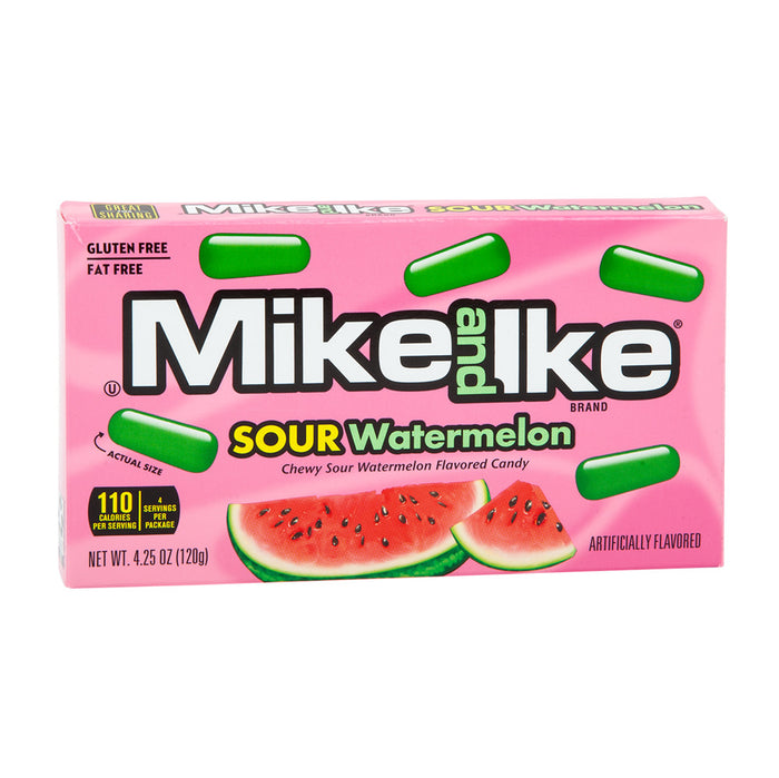 Mike and Ike Sour Watermelon Candy Theater Box - 12 Count