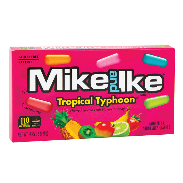 Mike and Ike Tropical Typhoon Chewy Candy Theater Box - 12 Count