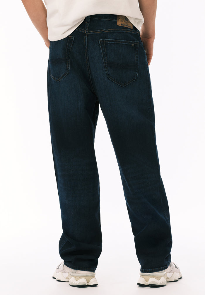 Buffalo Men Jeans Navy Denim Denim Pants Stretch