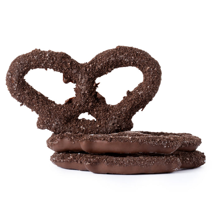 Milk Chocolatey Coated Cookies & Creme Premier Pretzels - 3lbs
