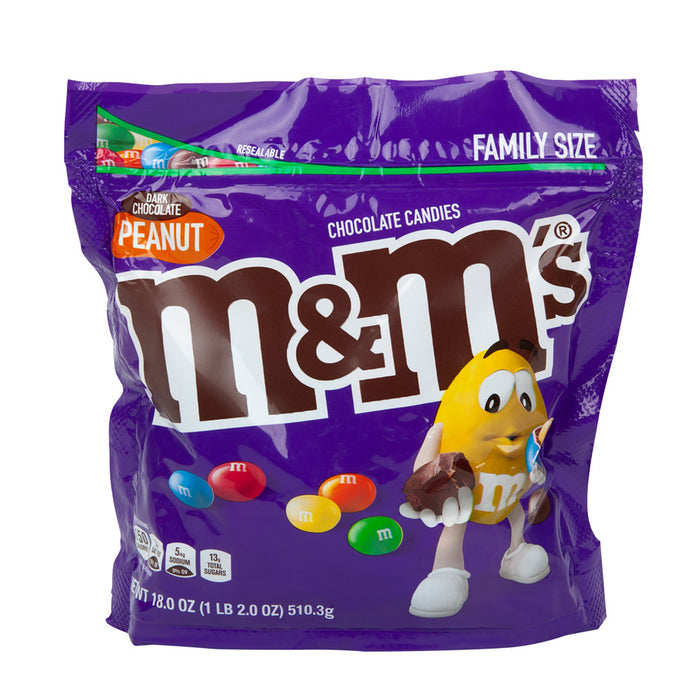 M&M's Dark Chocolate Peanut Candy - 9 LB