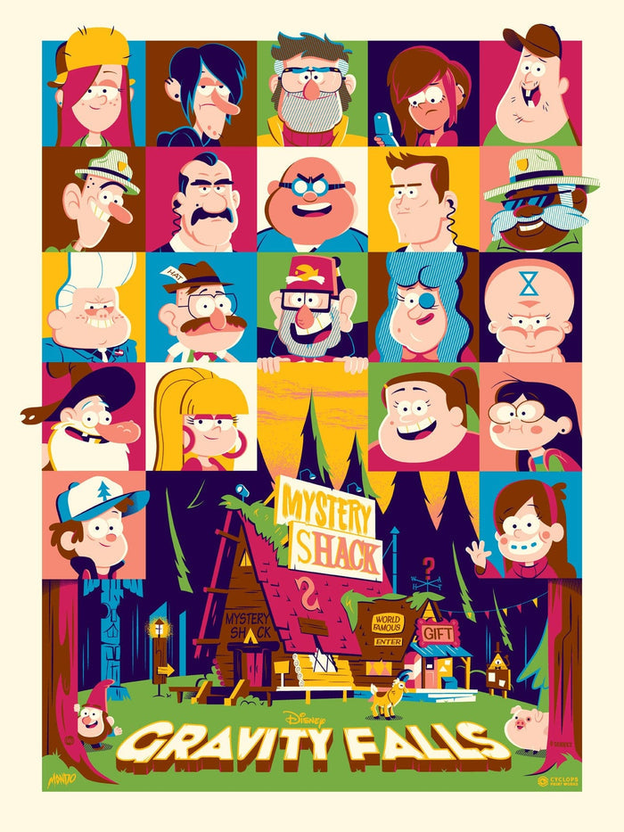 Mondo X Cyclops Print Works Print #14: Gravity Falls