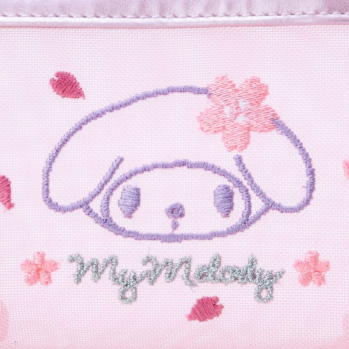 My Melody Mesh Zipper Pouch (Pink Sakura Series) Bags Japan Original