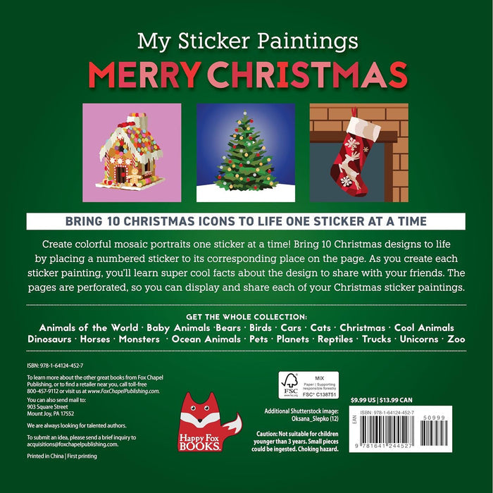 My Sticker Paintings Merry Christmas - Sticker Activity Book
