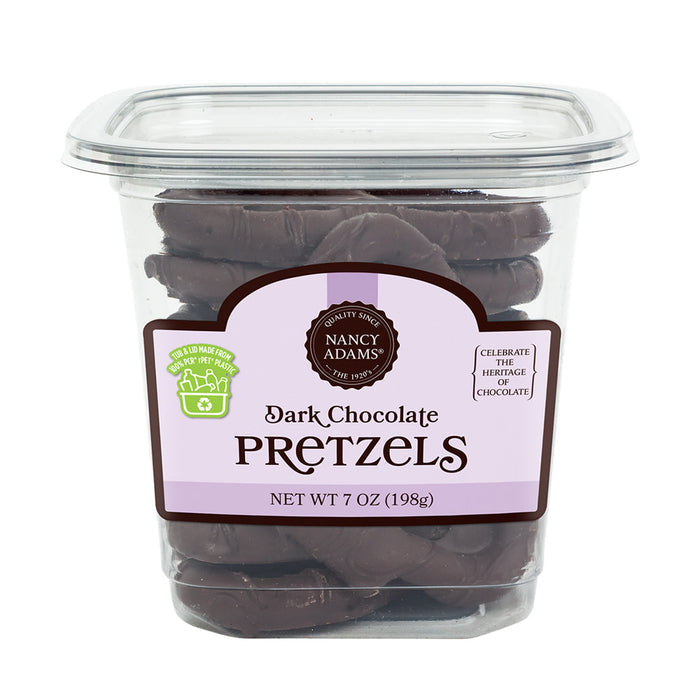 Nancy Adams Dark Chocolate Pretzels 7oz Tub - 12ct