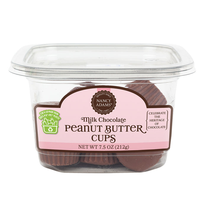 Nancy Adams Milk Chocolate Peanut Butter Cups 7.5oz Tub - 12ct