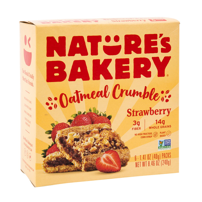 Nature's Bakery Strawberry Oatmeal Crumble Bars - 6 Count