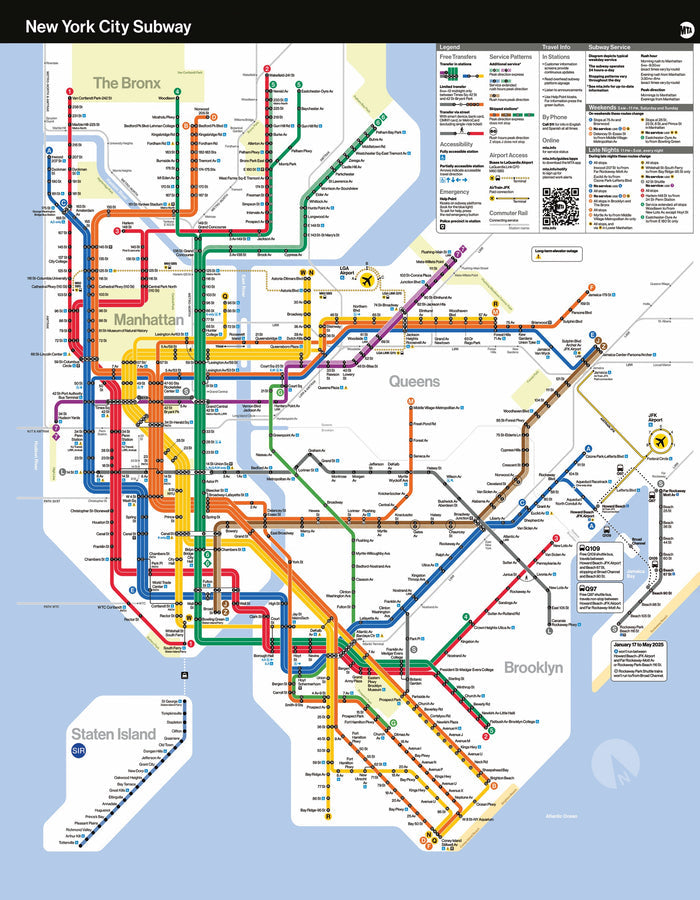 MTA Subway Map Mini Image 3