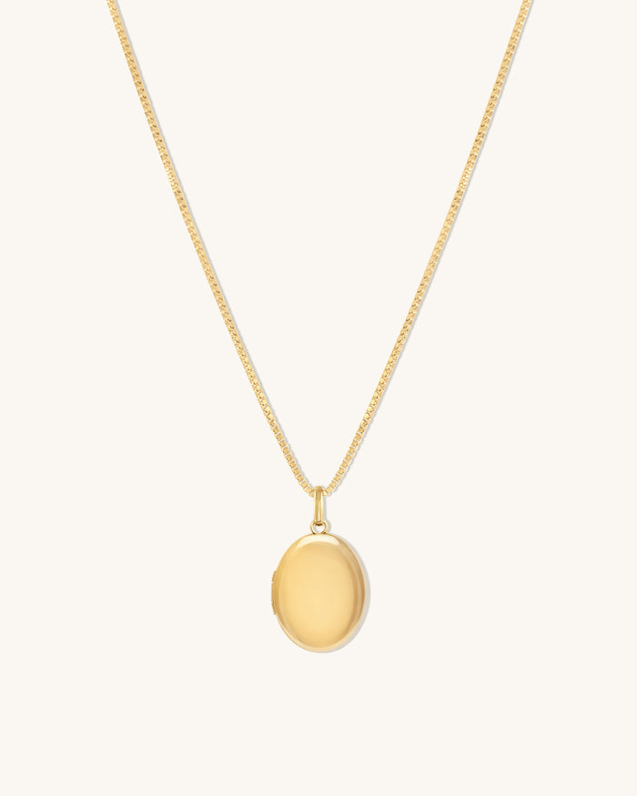 Oval Diamond Locket