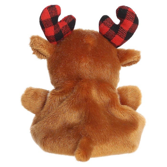 Palm Pals 5 Inch Clove the Plaid Moose Holiday Plush Toy
