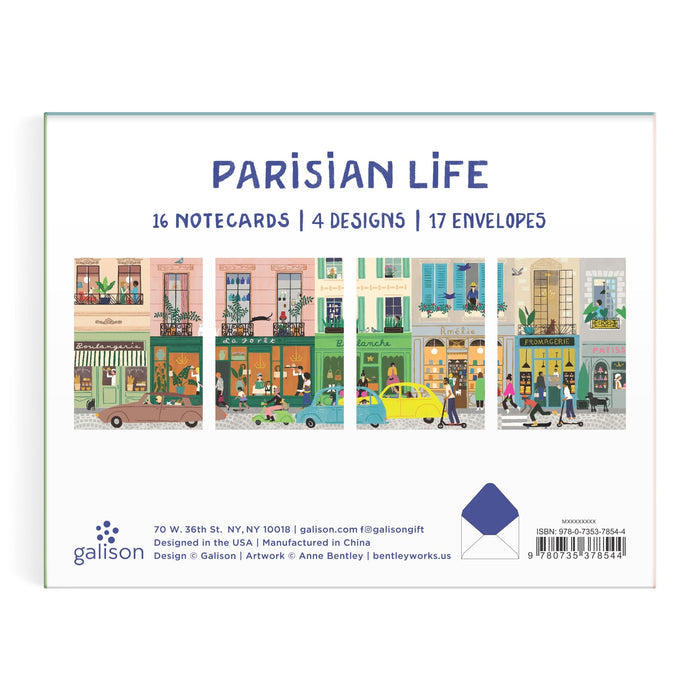 Parisian Life Greeting Assortment Notecard Set Notecards Anne Bentley