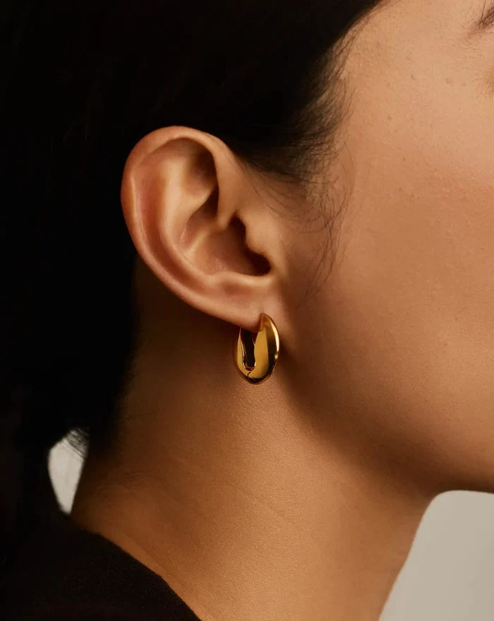 Hinged Small Hoop Earrings | 18k Gold Plated Earrings Missoma