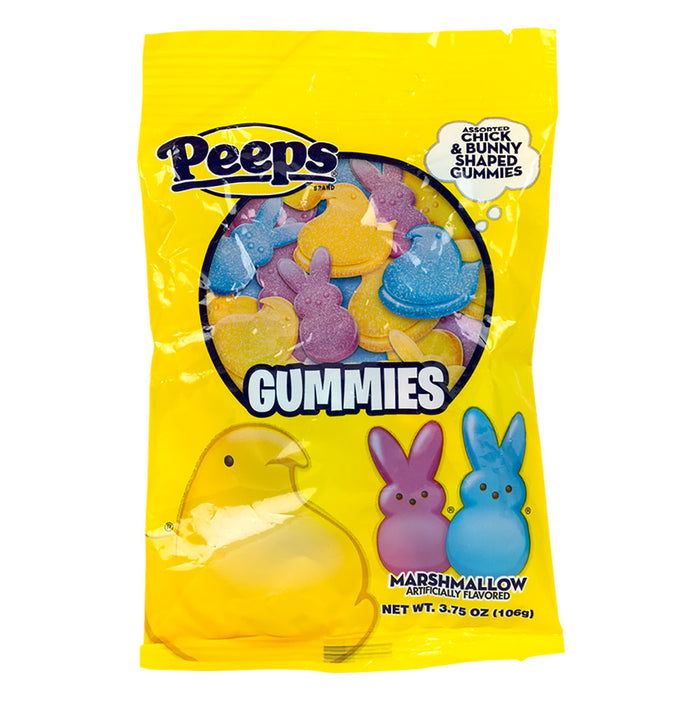 Peeps Gummy Candy Peg Bag - 24 Count