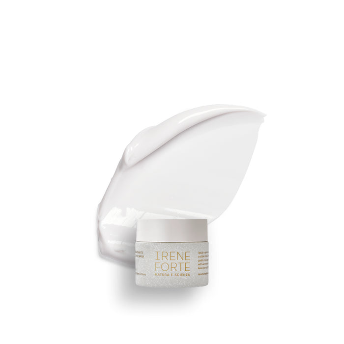 White skincare product with 'Irene Forte' branding on a white background