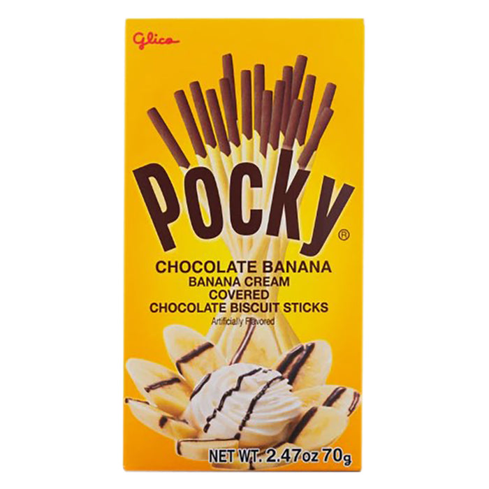 Pocky Chocolate Banana Cookie Sticks - 10 Count