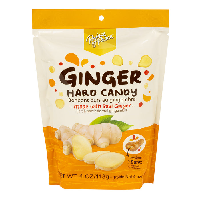 Prince of Peace Ginger Hard Candy Bag - 10 Count